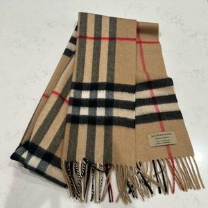 Burberry Check Cashmere Scarf